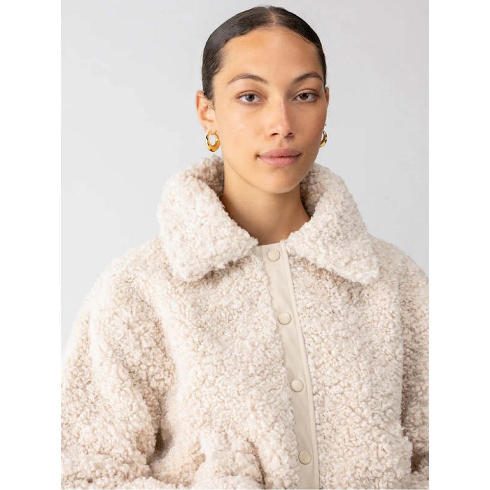 Sanctuary Libby Sherpa Faux Fur Jacket Toasted Almond‎ MEDIUM - Picture 3 of 8
